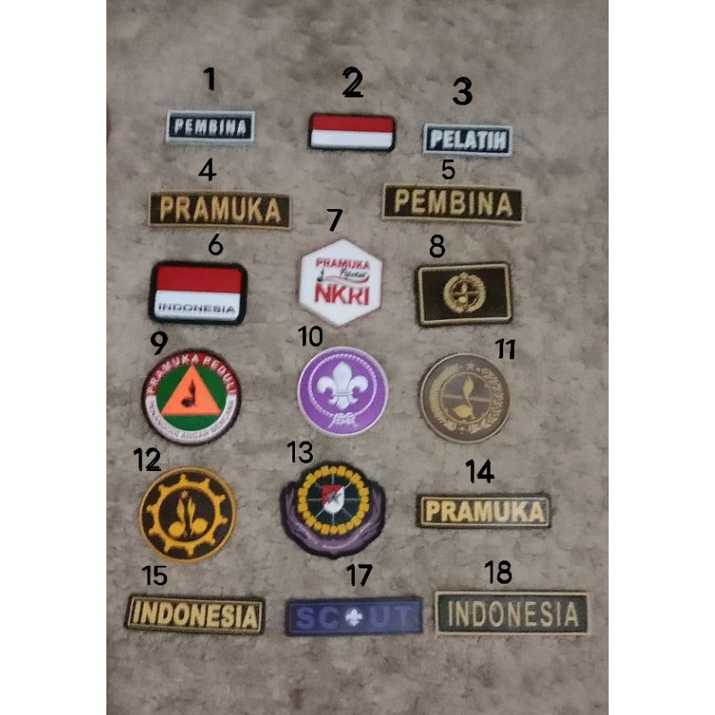 Logo Emblem Patch Rubber Pramuka