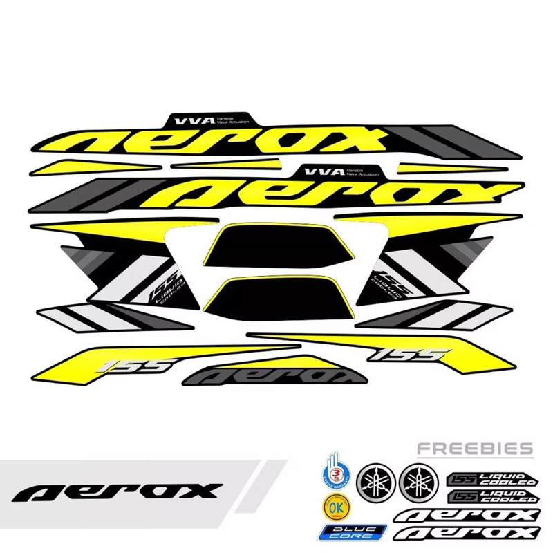 STRIPING AEROX 155 CONNECTED NEW / STIKER AEROX 155 CONNECTED / STICKER AEROX