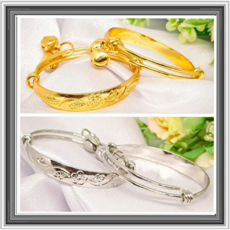 Gelang Kerincing titanium bayi dan anak Gelang Anak Bayi Gelang Titanium Anti Luntur