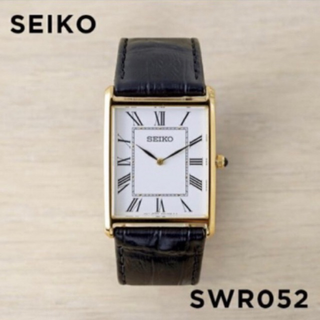 SEIKO Tank Watch SWR049 Roman Dial Quartz Chariot JDM BNIB Classic