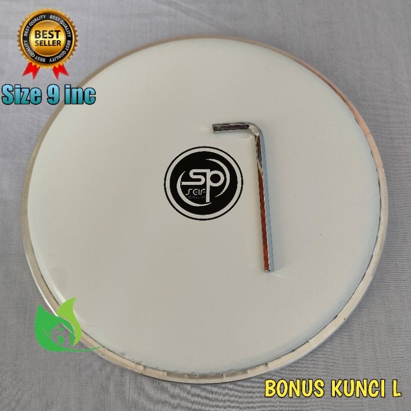 Mika SP Seif percussion Darbuka 9 inchi putih susu