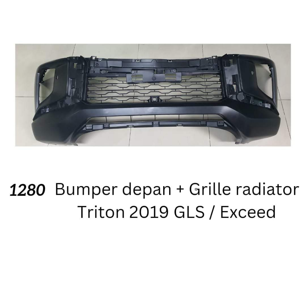 BUMPER BEMPER DEPAN + GRILLE BUMPER TRITON 2019 2020 2021 2022 GLS EXCEED ULTIMATE