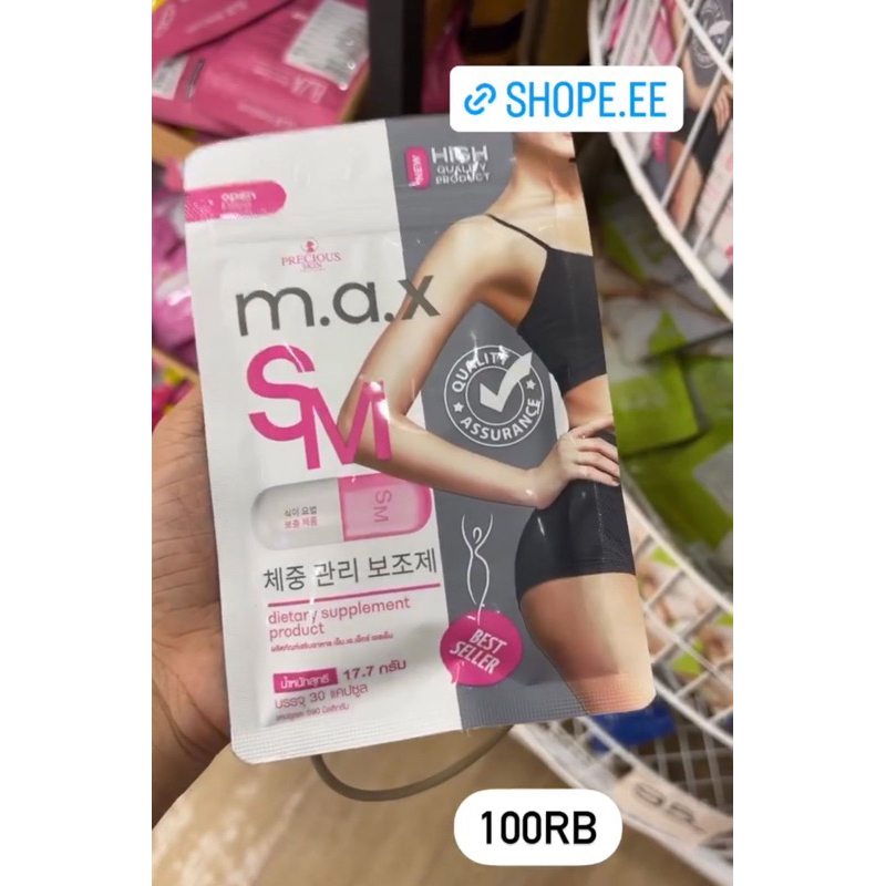 MAX SLIM 7 DAYS 7 KG TURUN BERAT BADAN / VITAMIN KAPSUL DIET / PELANGSING / DIET SEHAT