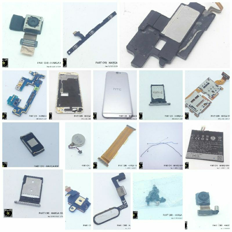PART HTC ONE A9 - BACKDOOR FULSET/ KAMERA DEPAN-BELAKANG/ SPEAKER EARPIECE-BUZZER/ GETAR/ FLEXIBEL O