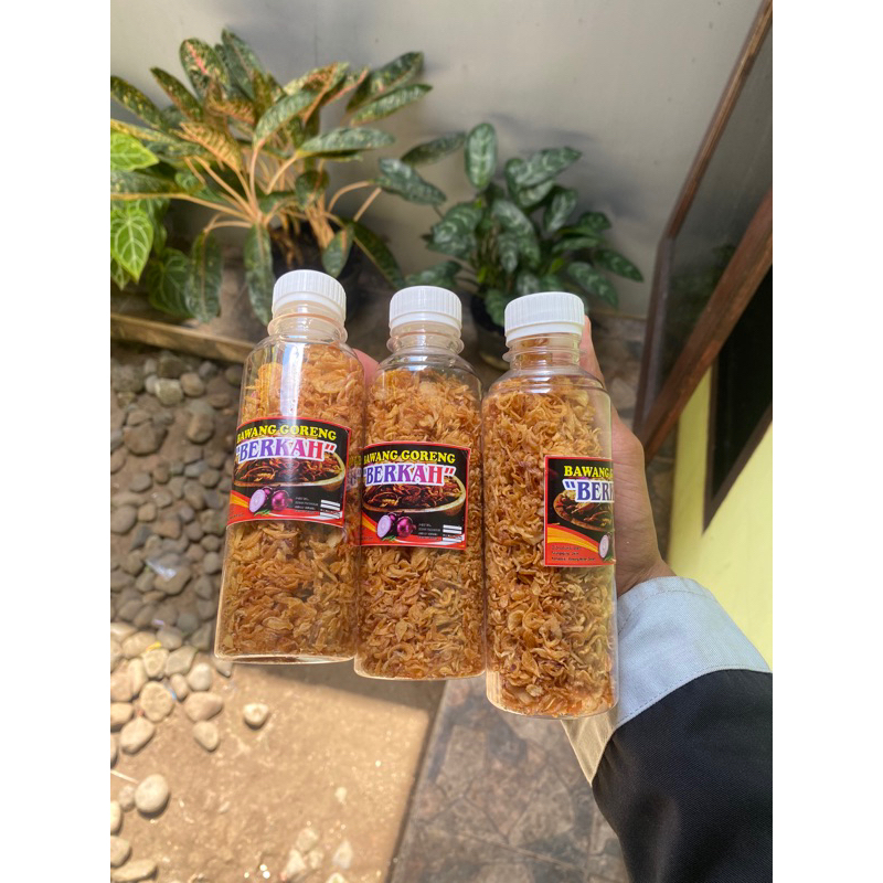 

Brambang goreng premium paket 3 botol