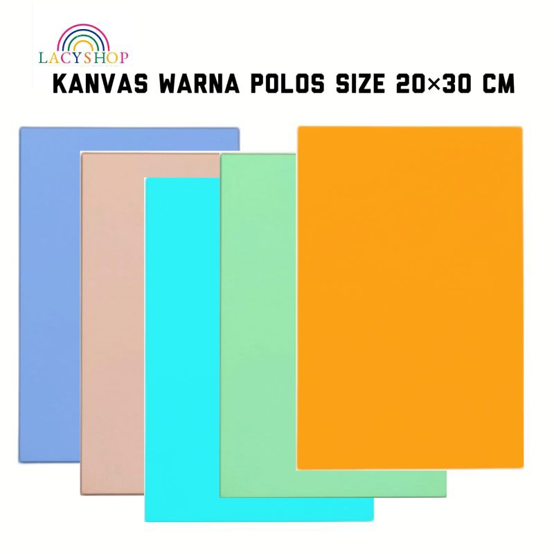 

Kanvas Lukis Warna Warni Polos Ukuran 20×30 cm