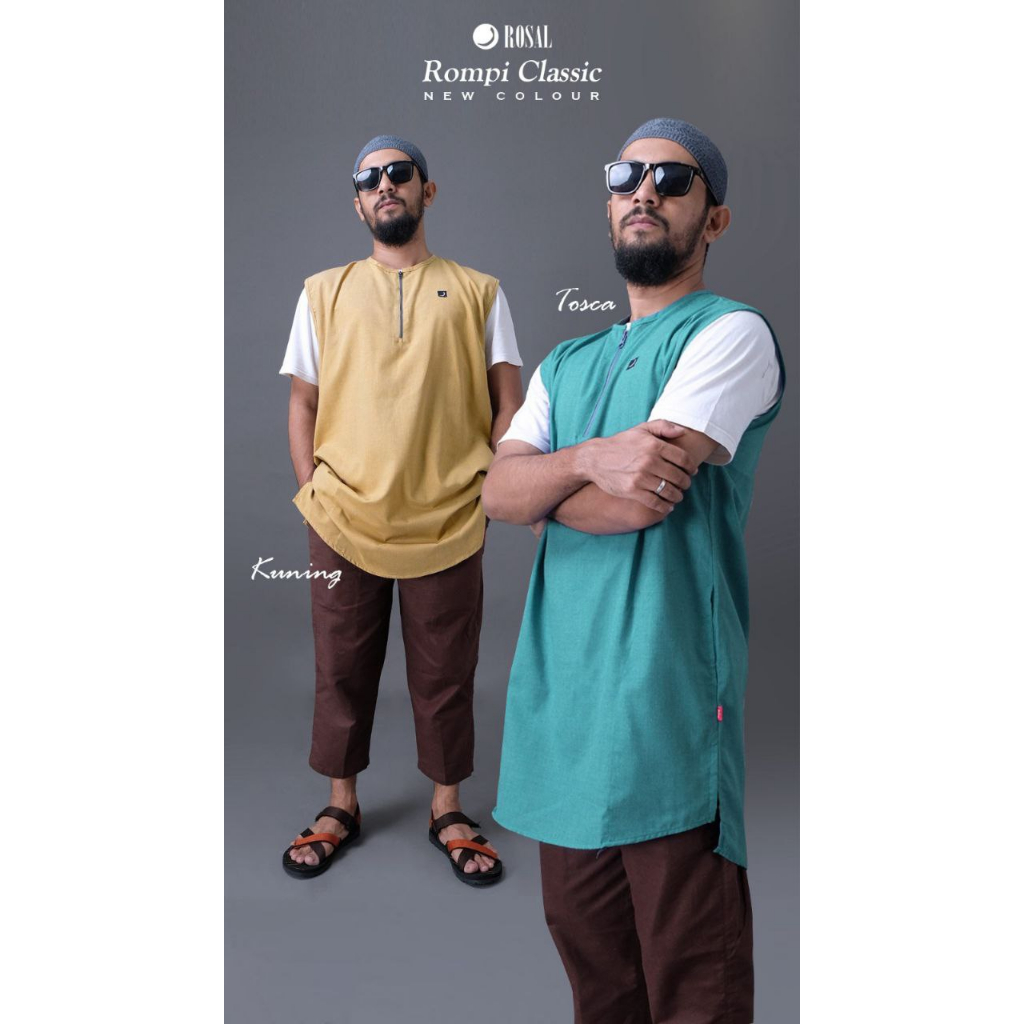 ROMPI SHOLAT ROSAL CLASSIC POLOS / BAJU SHOLAT PRIA MURAH / BAJU KOKO PRIA MURAH