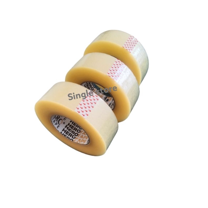 (3 PCS) lakban bening 300 yard / lakban bening 300 meter / lakban bening 300 Yard murah / lakban cok