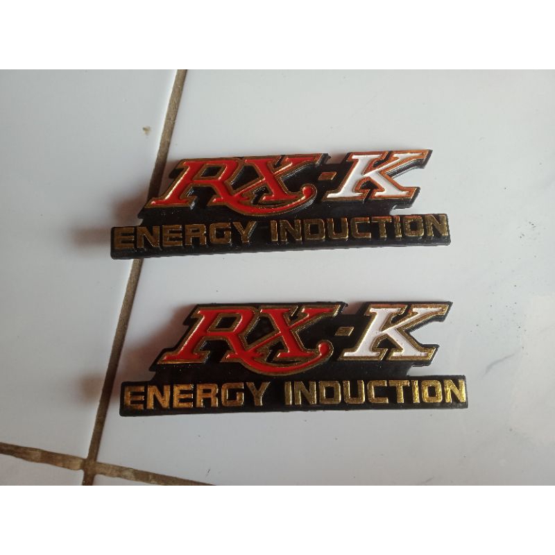 emblem tepong kanan kiri tutup aki Yamaha rxk 135