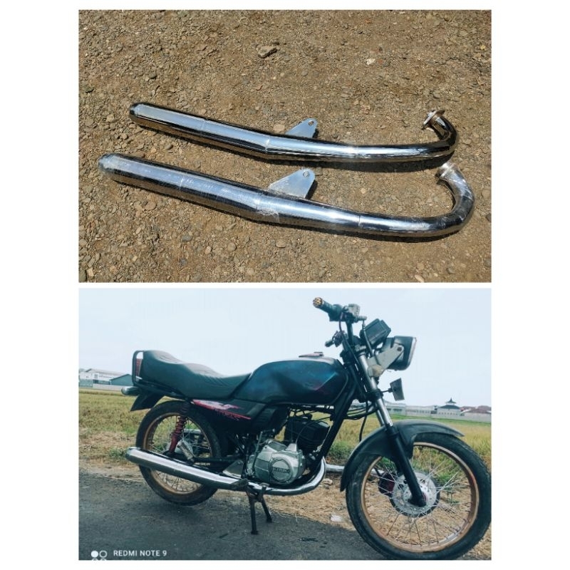 Knalpot Suzuki TRS125 TRZ125 TRZ TRS Type Standar Racing Crom Suara Garing Adem