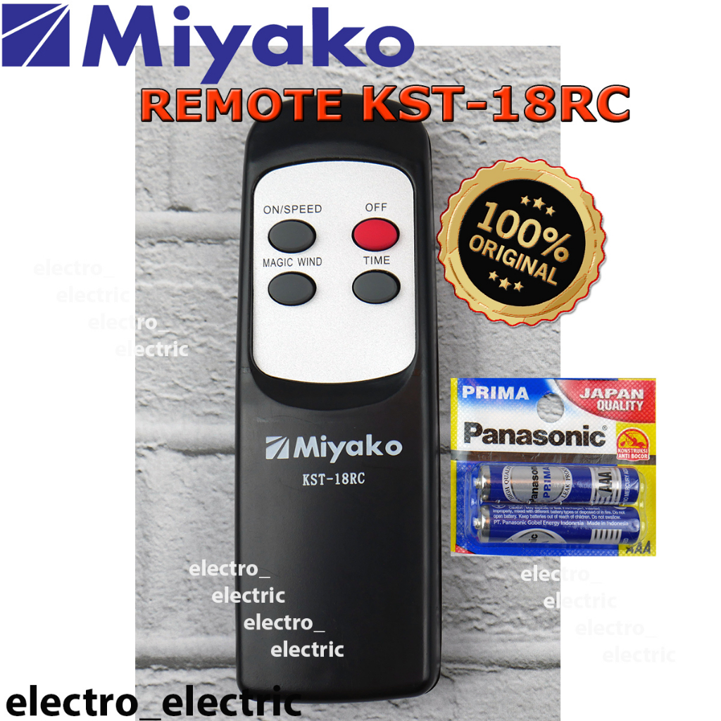 Remote kipas angin Miyako Berdiri KST-18RC