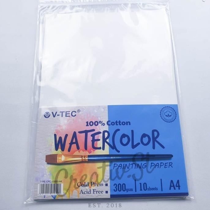 PAPER WATERCOLOR V-TEC A4 300