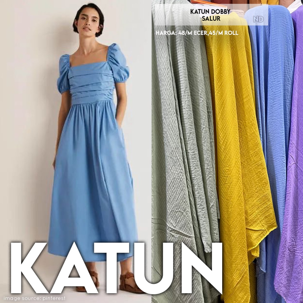 Katun Dobby Salur Water Color