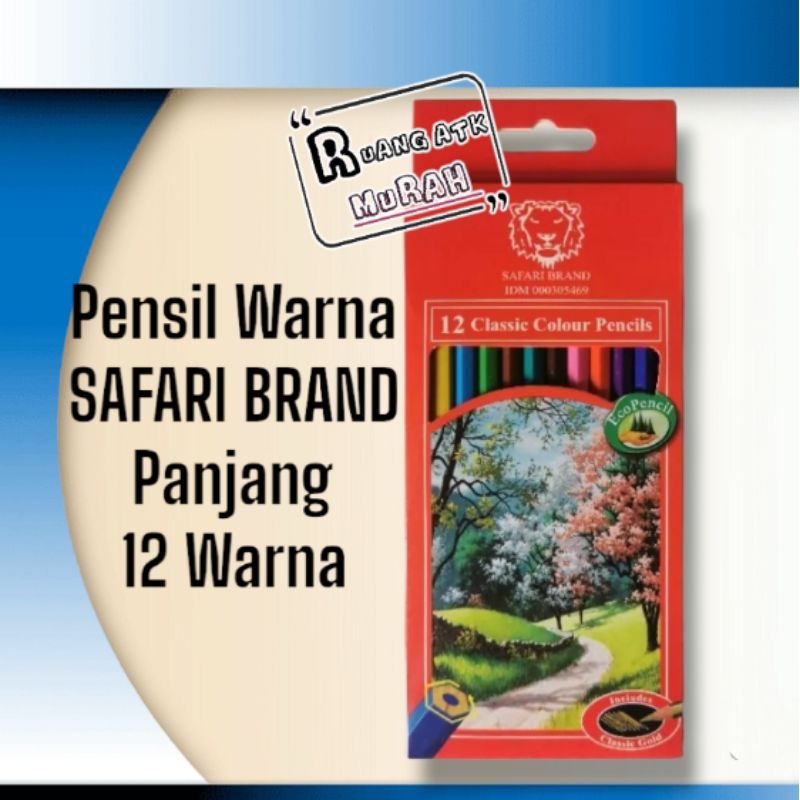 

Pensil Warna Panjang Safari Brand 12 Warna