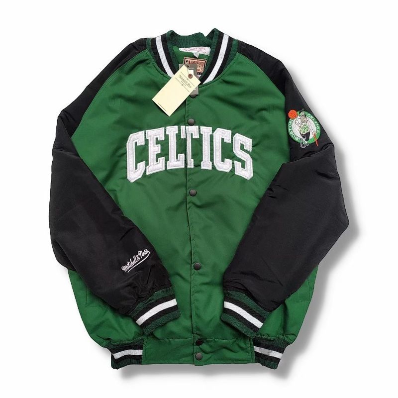 Jaket Varsity Celtics Boston Bordir Premium - Jaket Baseball Celtics Jaket bomber Kekinian