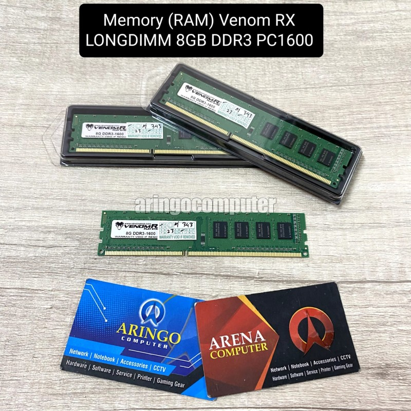 Memory (RAM) Venom RX LONGDIMM 8GB DDR3 PC1600