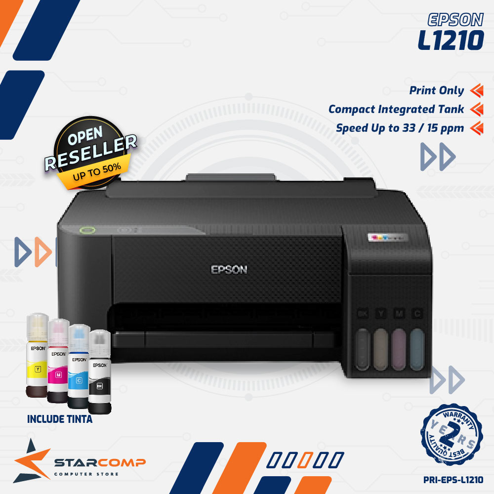 Printer EPSON L1210 Eco Tank - EPSON EcoTank L 1210 A4 Ink Tank Printer