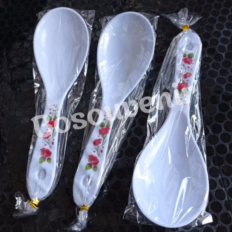 souvenir centong melamin putih