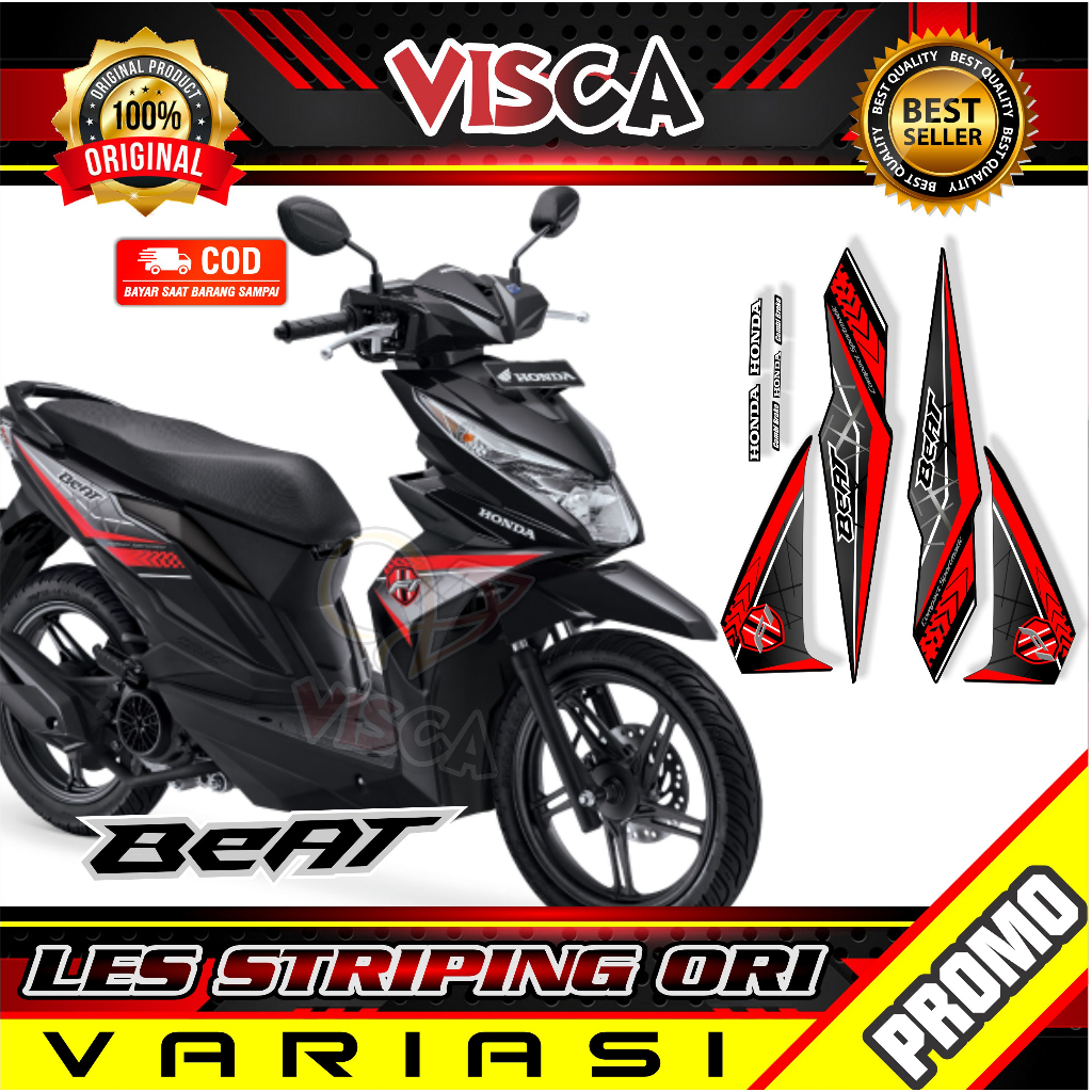 Stiker Striping Les Ori Beat 2017 ESP