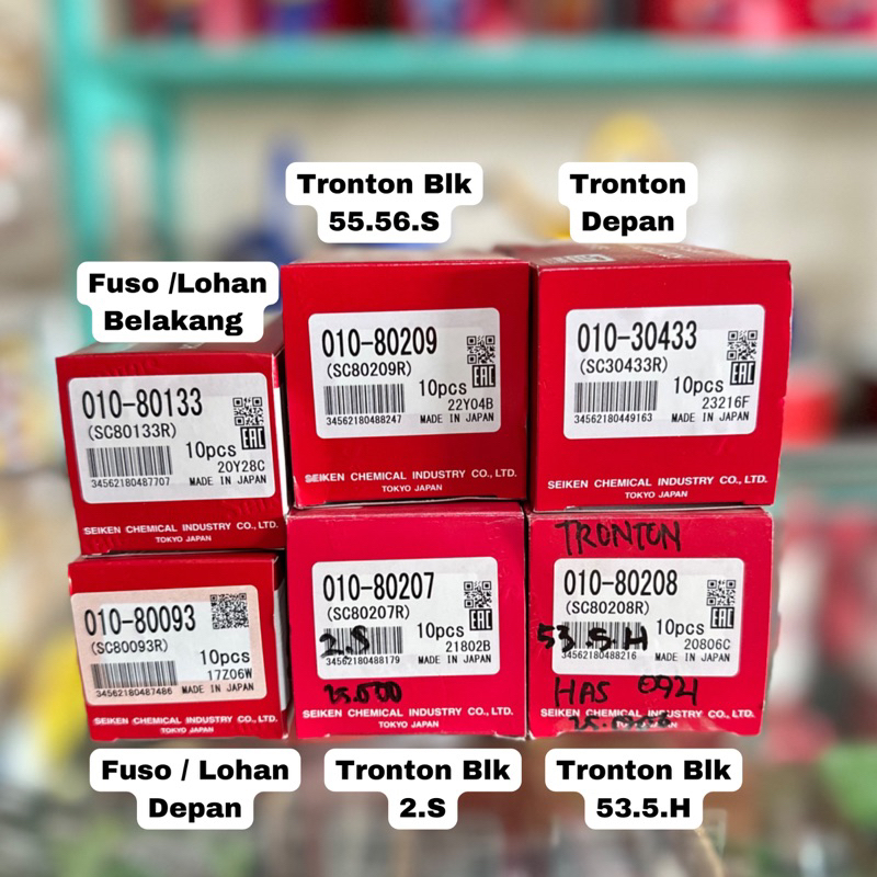 Karet Rem Fuso/Lohan/Tronton Seiken SC80093R , SC80133R , SC30433R , SC80207R , SC80208R , SC80209R