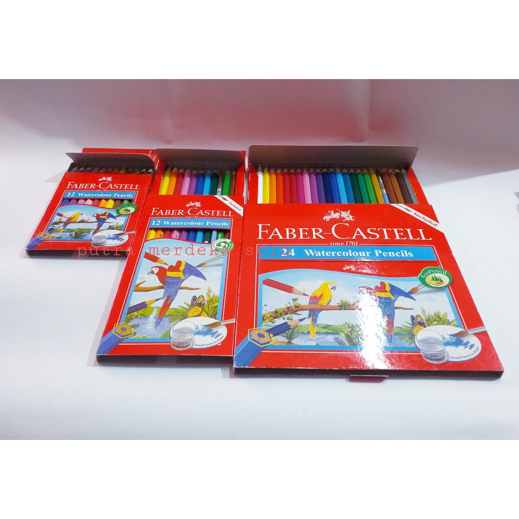 

Pulas / Pensil Warna Faber-Castell Watercolour 12 Warna 24 Warna