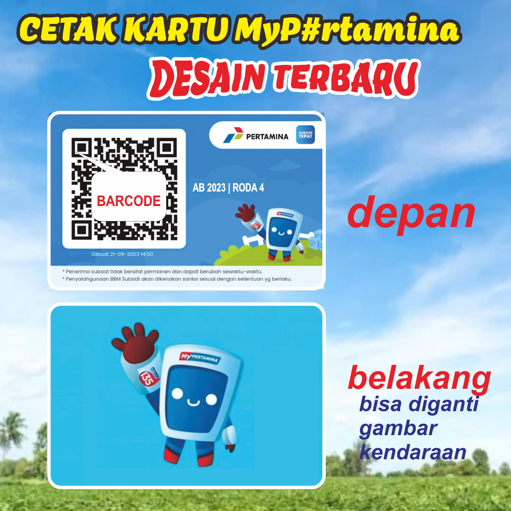 

CETAK KARTU MYP#RTAMINA DESAIN TERBARU