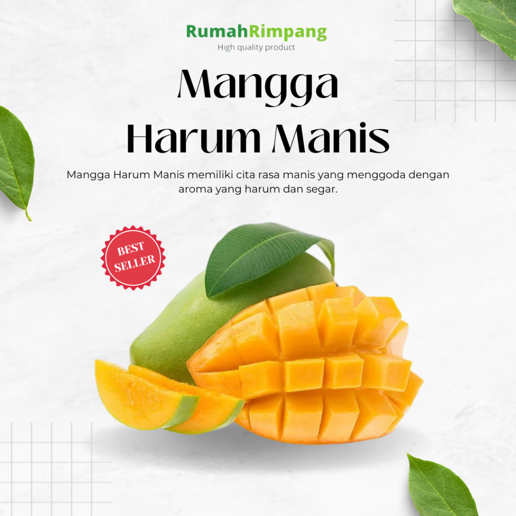 

[BISA INSTAN] BUAH FRESH - MANGGA HARUM MANIS/GADUNG 1 KG ISI 3-4 BUAH