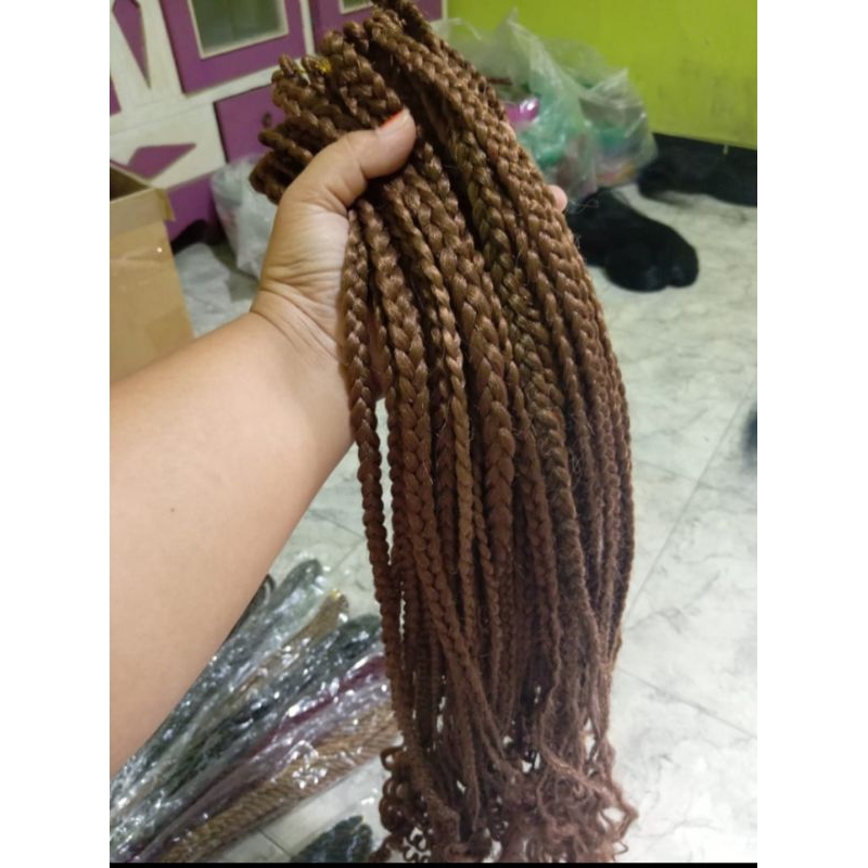 rambut sintetis/rambut kepang 3 panjang/rambut sambung