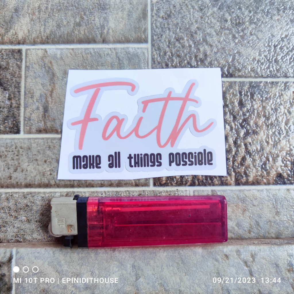 

Stiker Kristen Katolik Faith Jesus Lord Doa Ayat Suci Motivasi Hidup