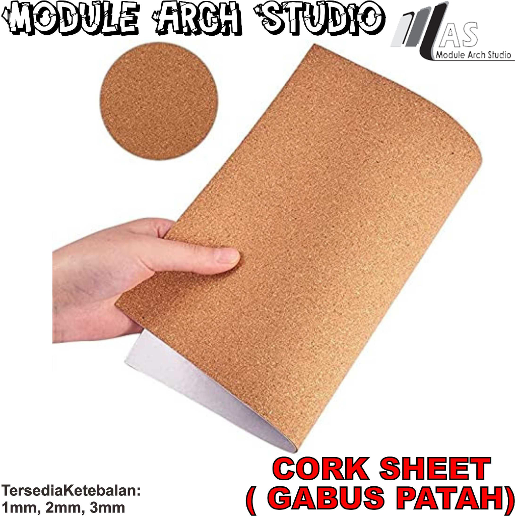 

[READY] Maket Rumput Monochrome - Gabus Patah - Cork Sheet