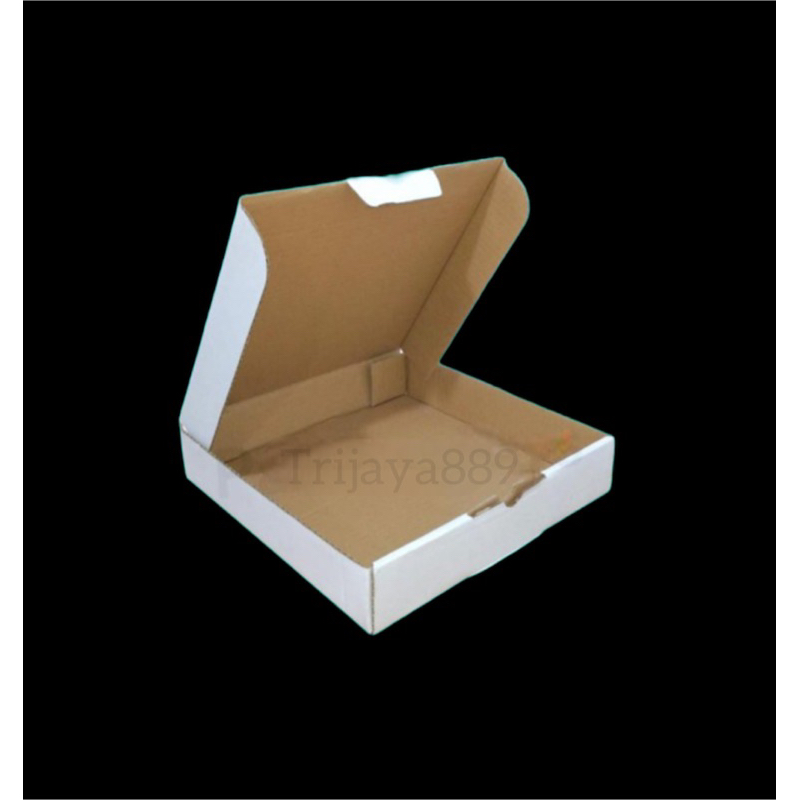

kardus box pizza / box kue / diecut PUTIH uk 15x15x5 PUTIH