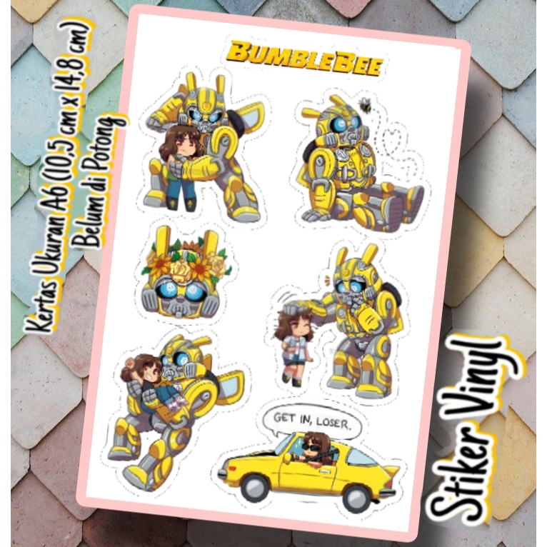 

Sticker Vinyl Lucu / Sticker Karakter Unik / Sticker Karakter Mix Lucu Ukuran A6