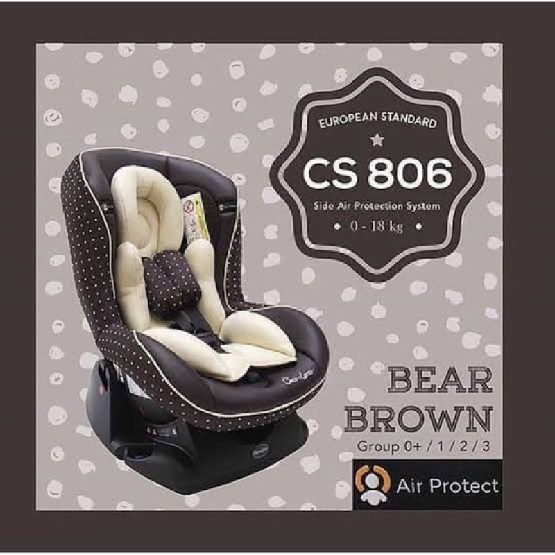 Preloved Car seat cocolatte cs806 brown
