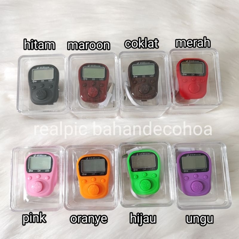 Tasbih Digital Charger Rechargable 5 channel