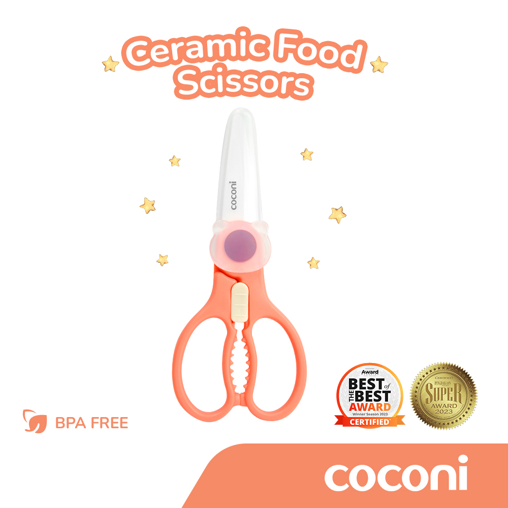 COCONI Baby Ceramic Food Scissors  | Gunting Keramik Makanan Anak Bayi