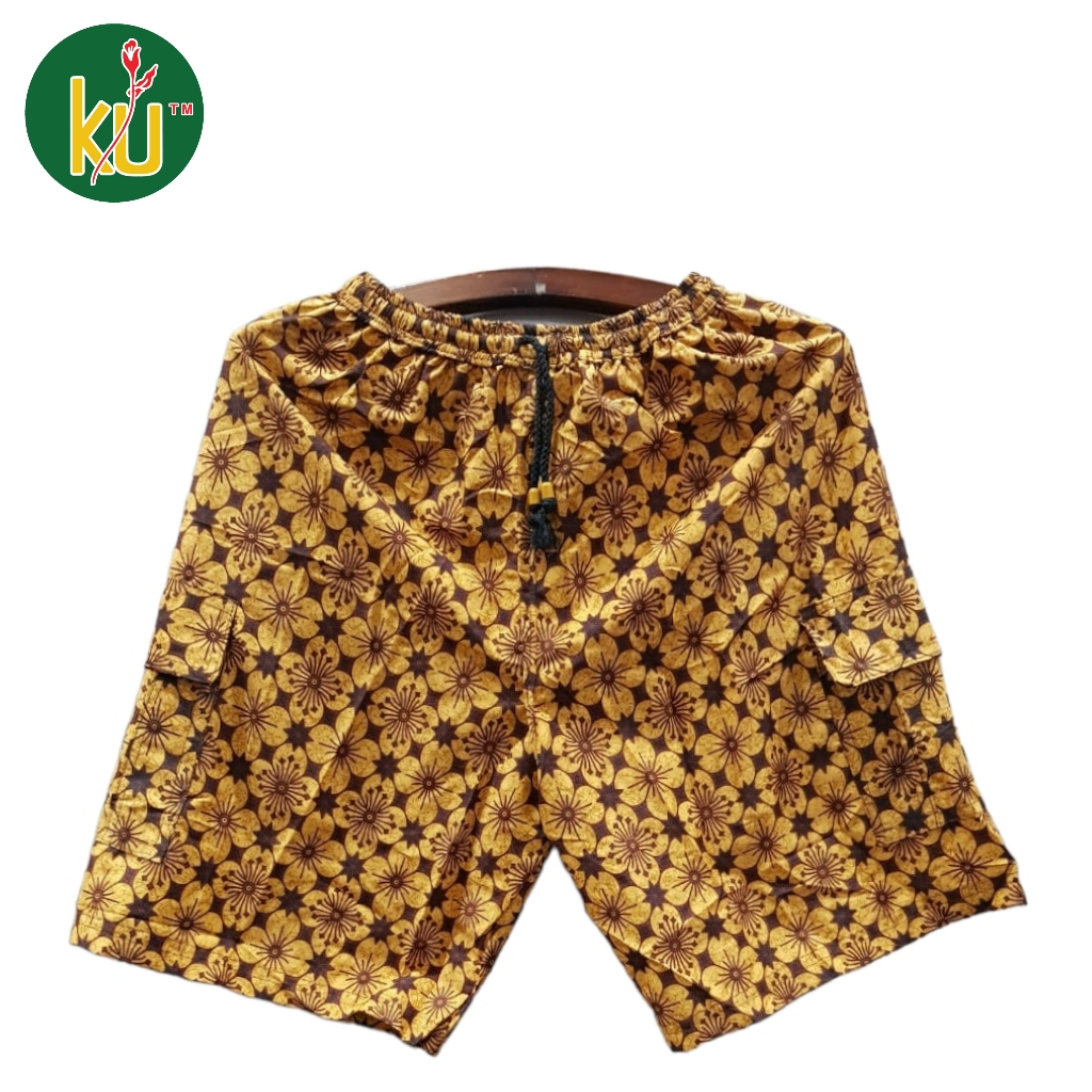 Kencana Ungu Celana batik pria Pendek Celana Boim Pendek Celana Batik