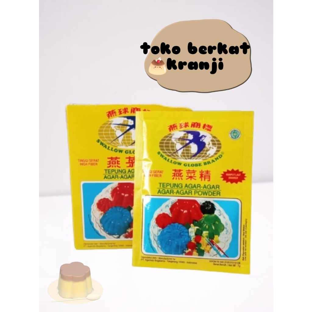 

Agar - agar swallow globe plain 7gr
