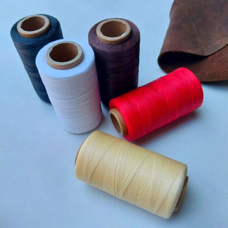 Benang Jahit Wax 260 Meter 150D 0,8Mm Untuk Kerajinan Kulit