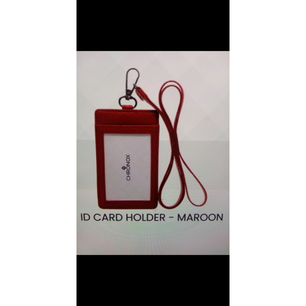 

ID card holder kulit Avery -- maroon