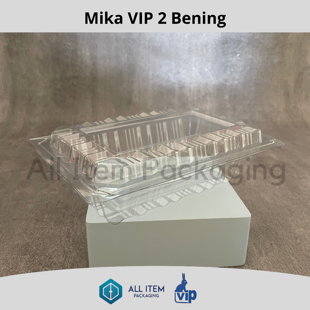 Musangjantan112 Mika Vip 2 / Mika Plastik Roti Donat Kue / Box Mika Makanan @50 Pcs