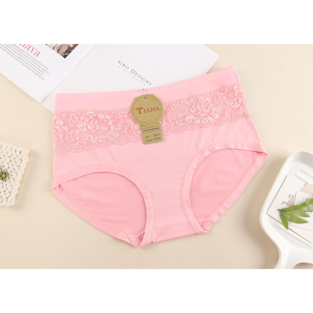 Celana Dalam Tiana 8801 Renda Brukat Jumbo