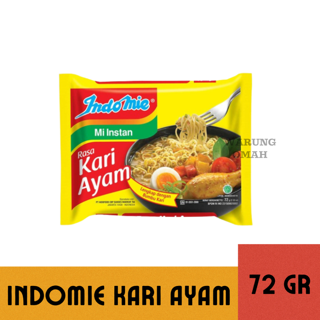 

MIE INSTAN INDOMIE KARI AYAM 72 GR