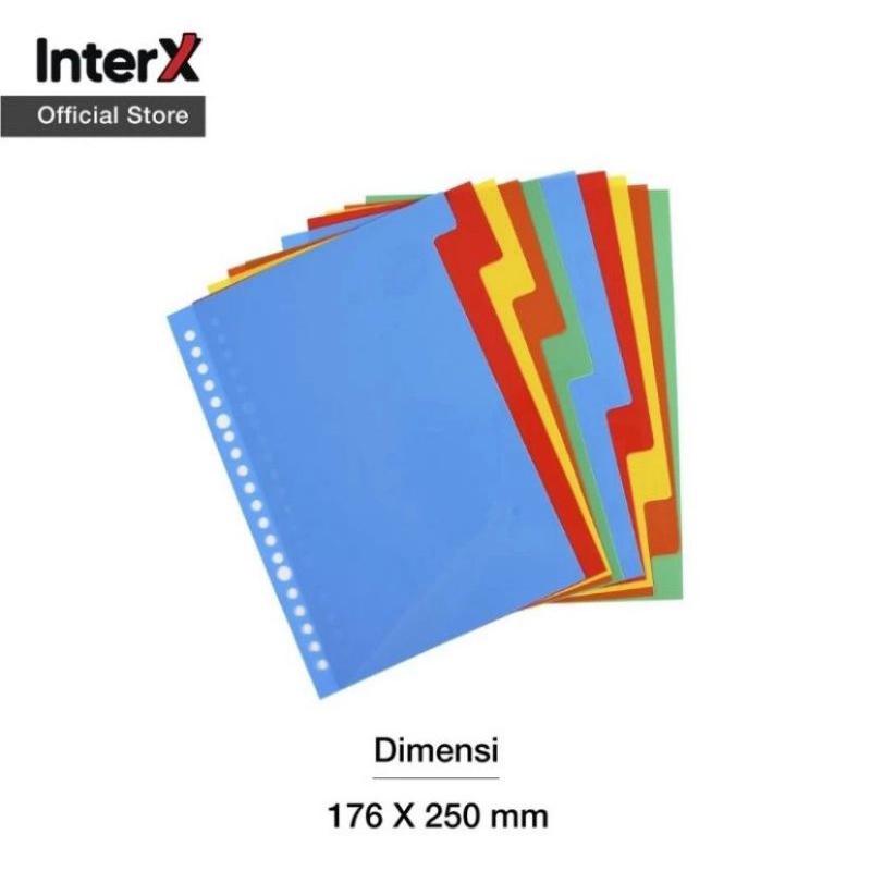 

Index Divider B5 Inter X 5 Tab / Pembatas Binder Ordner