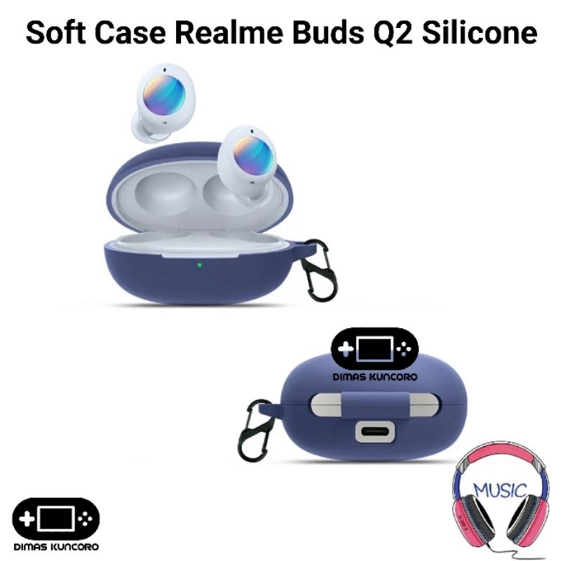 Soft Case Realme Buds Q2 silicone silikon cover tws casing air 2 neo shell