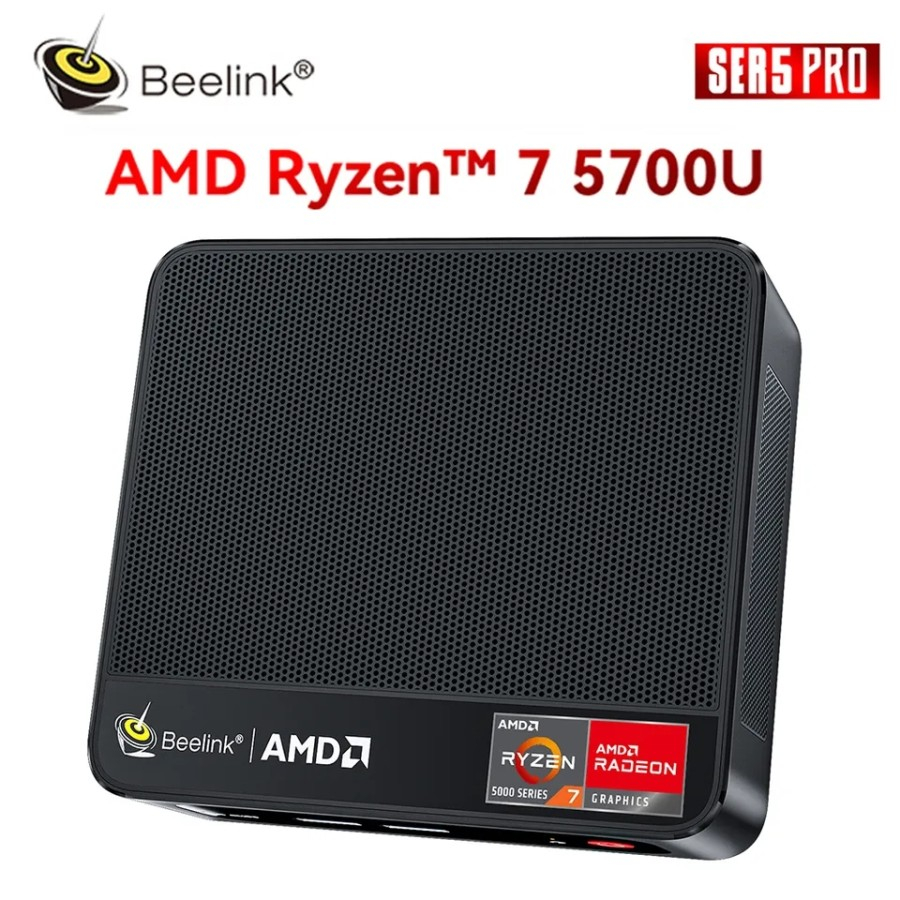 Beelink Mini PC SER5 PRO 5700U AMD Ryzen7 16/500GB NVMe Windows 11 Pro