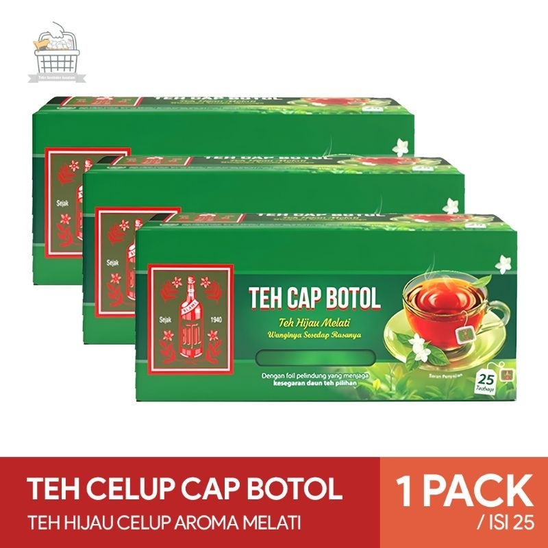 

Teh Cap Botol - Teh Celup Cap Botol Aroma Melati - 1 Pack