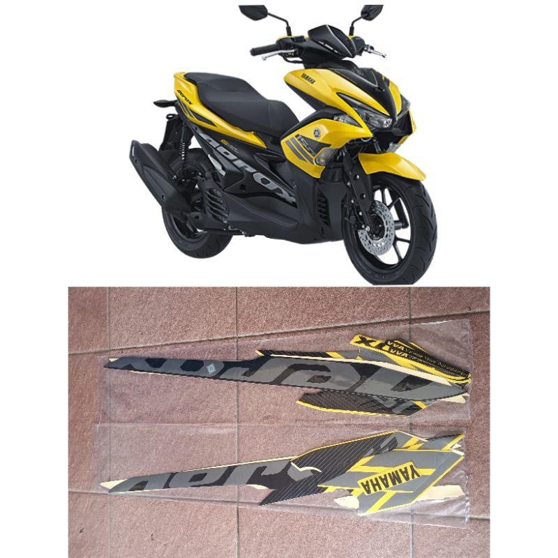 Stiker striping aerox 2017 kuning