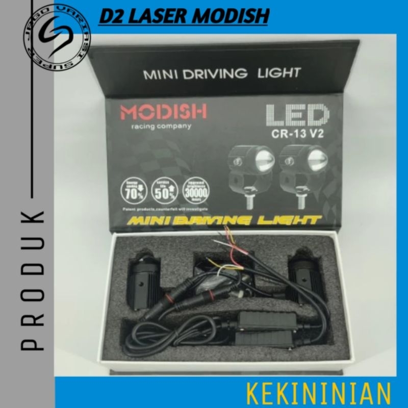 Modish | Lampu Tembak D2 Laser Modish 20watt 2 Warna Putih Kuning Waterproof