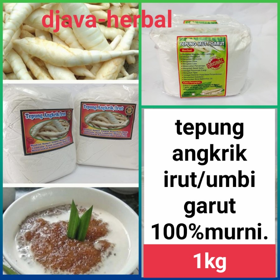 

PATHI GARUT ASLI/TEPUNG IRUT/ANGKRIK/UMBI GARUT