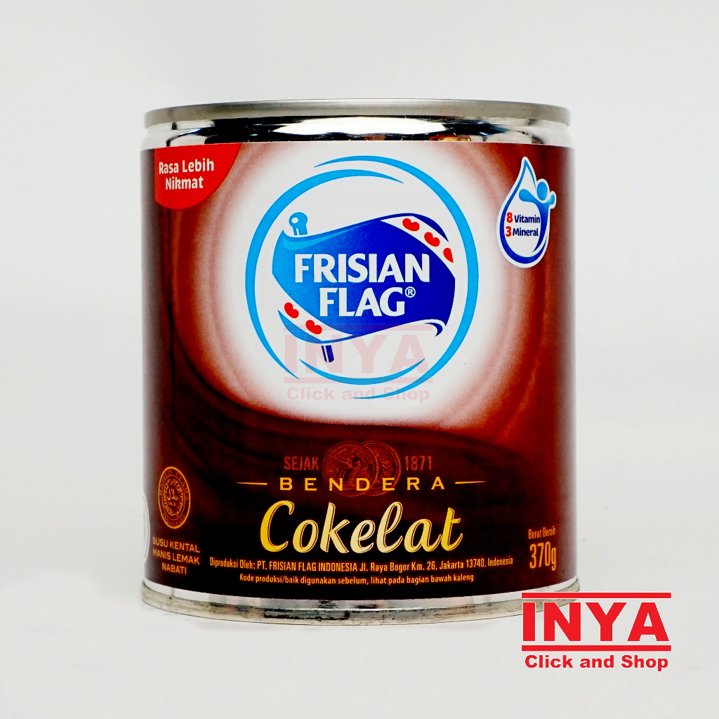 

Frisian Flag Susu Bendera Kental Manis Cokelat 370gr Kaleng - Condensed Milk